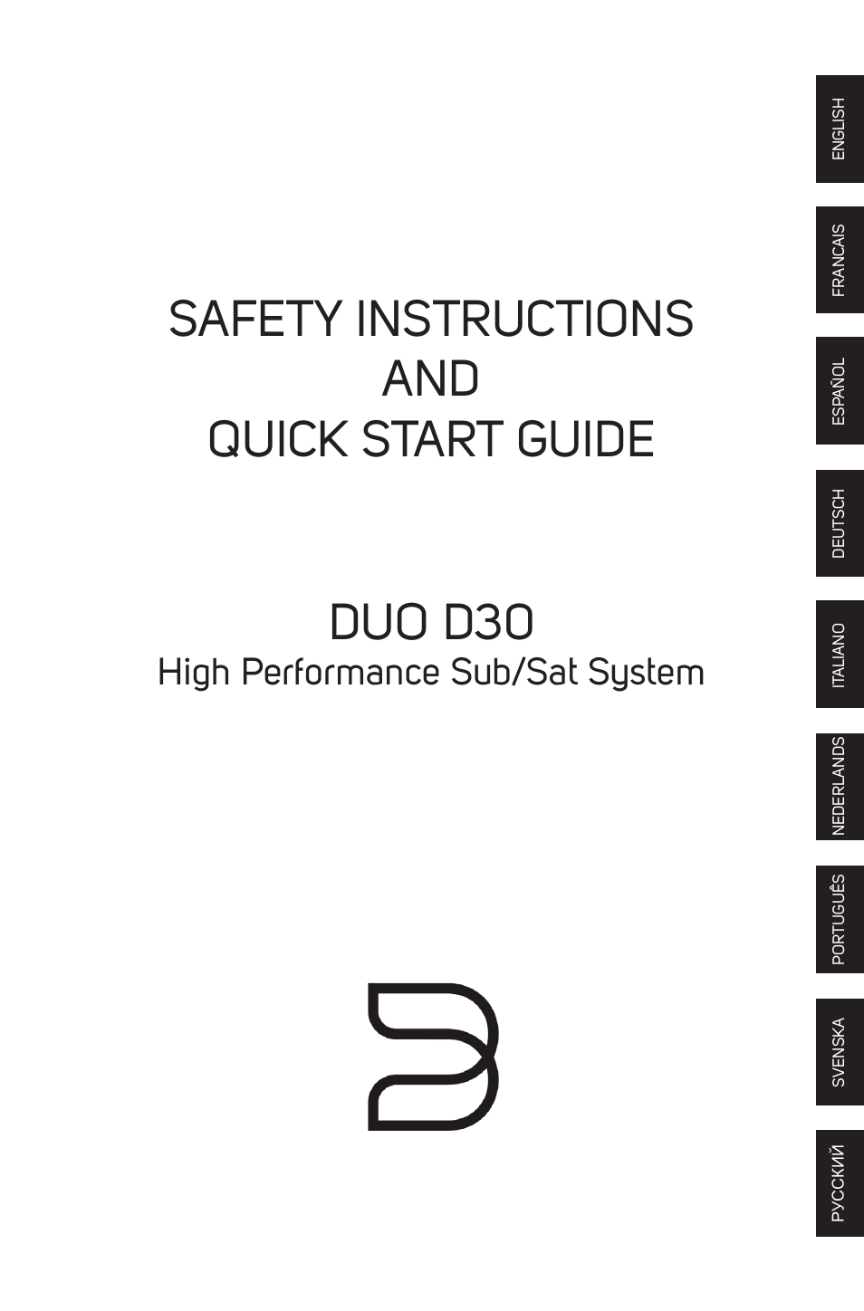 Bluesound DUO D30 Quick start guide User Manual | 43 pages