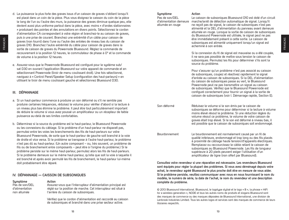 Bluesound DUO D30 Quick start guide User Manual | Page 10 / 43