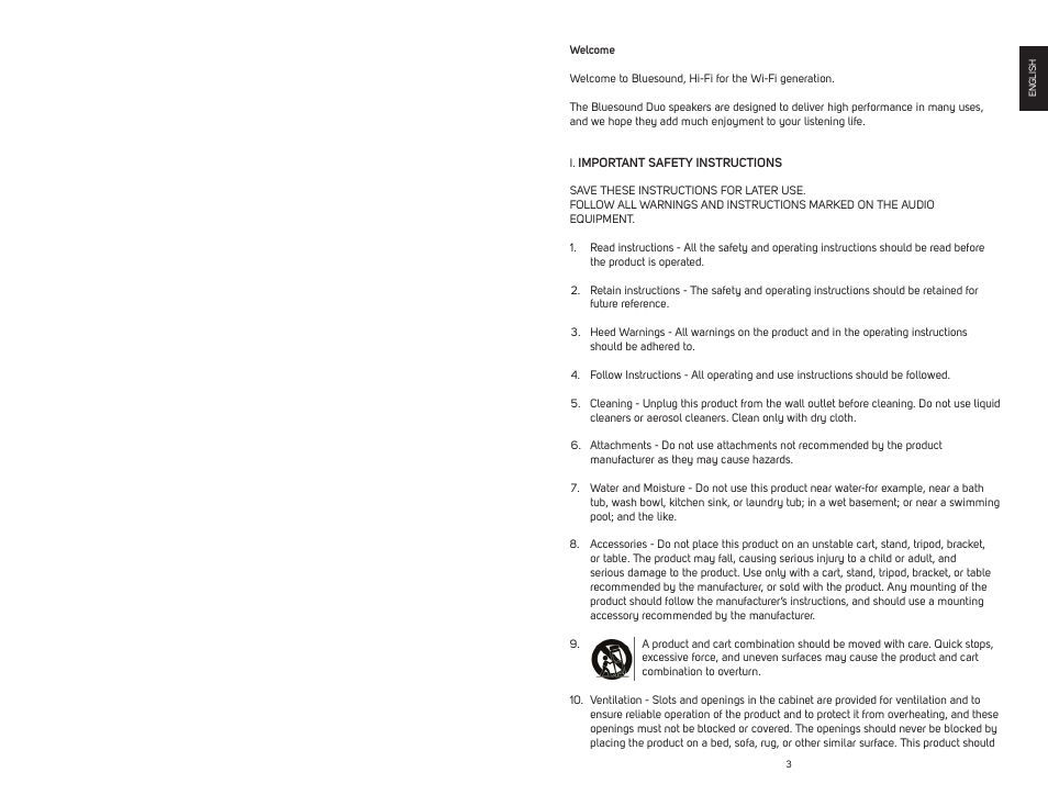 Bluesound DUO D30 Quick start guide User Manual | Page 2 / 43
