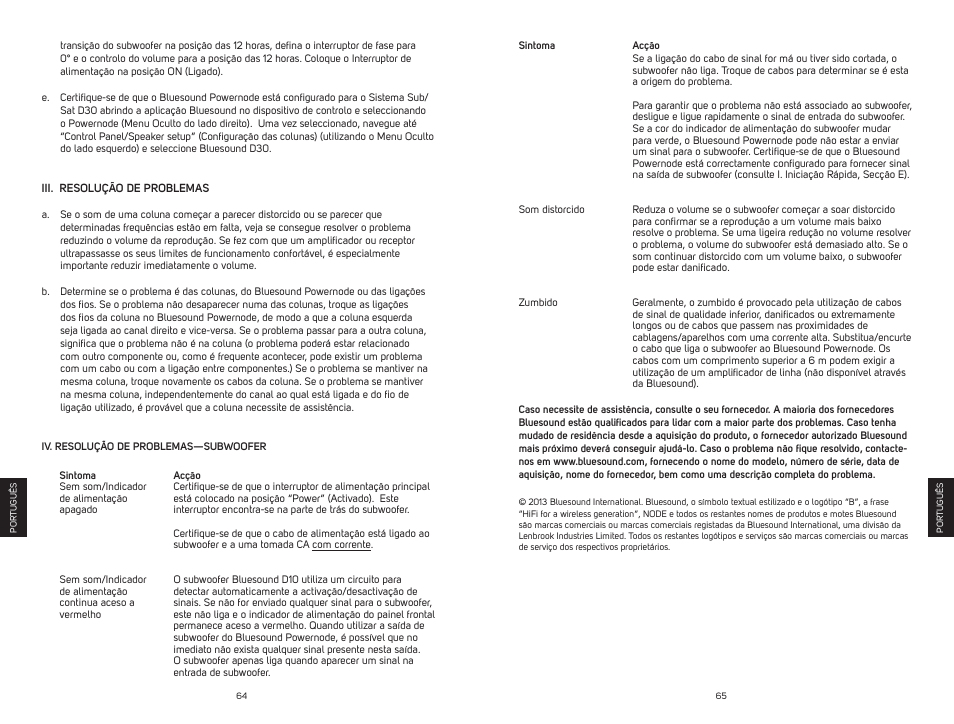 Bluesound DUO D30 Quick start guide User Manual | Page 33 / 43