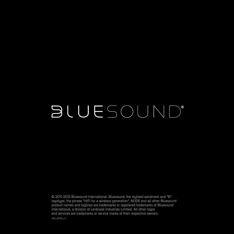 Bluesound NODE Quick start guide User Manual | Page 16 / 16
