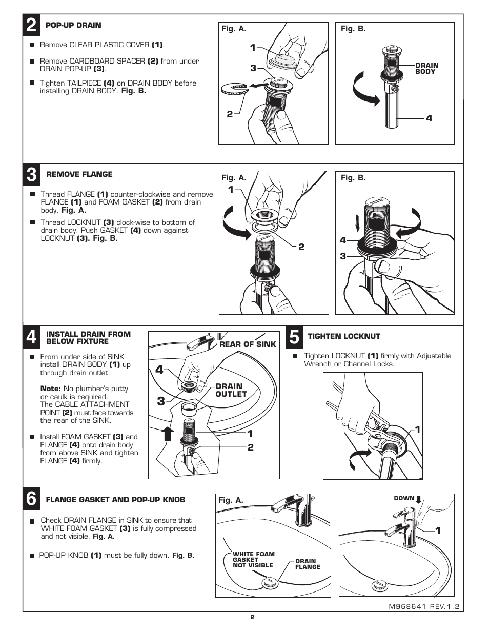 American Standard BERWICK M968641 User Manual | Page 2 / 6