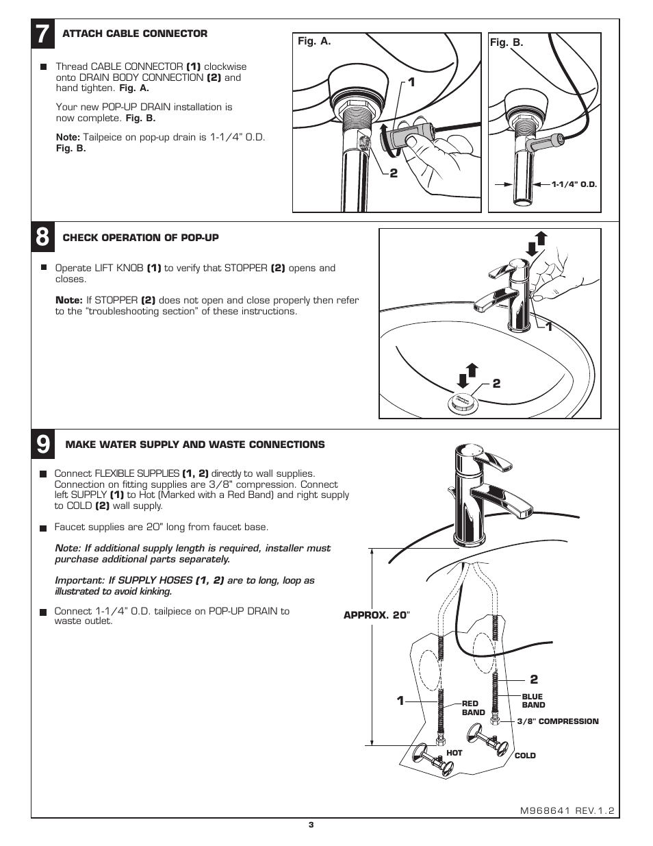 American Standard BERWICK M968641 User Manual | Page 3 / 6