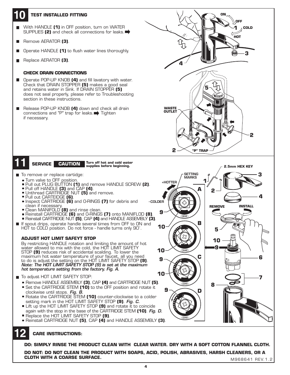 American Standard BERWICK M968641 User Manual | Page 4 / 6