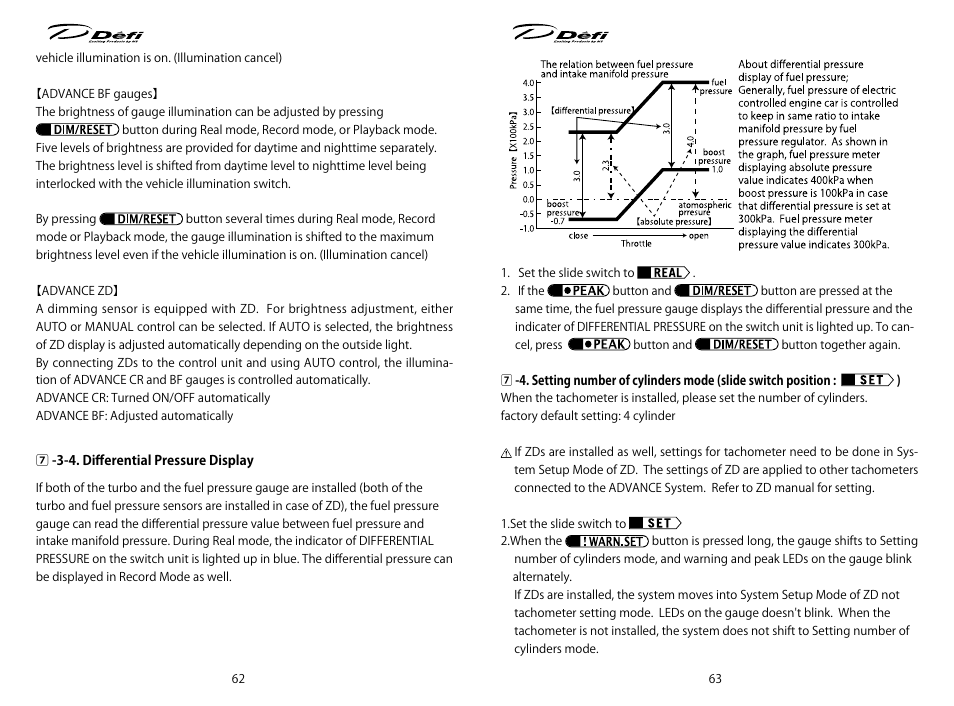 Defi ADVANCE Control Unit (DF07701 Manufactured in and before December, 2011) User Manual | Page 14 / 24