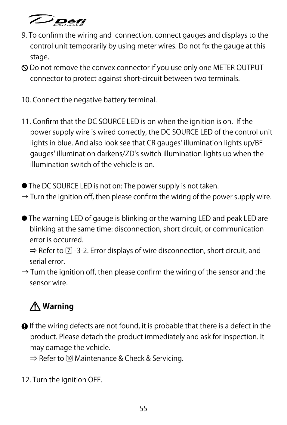 Defi ADVANCE Control Unit (DF07703 Manufactured in and before January, 2012) User Manual | Page 17 / 46