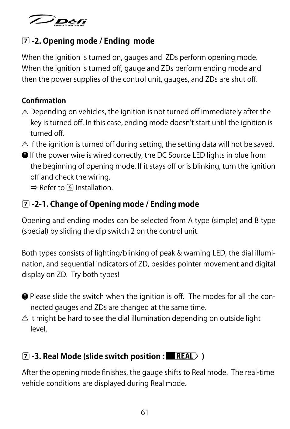 Defi ADVANCE Control Unit (DF07703 Manufactured in and before January, 2012) User Manual | Page 23 / 46