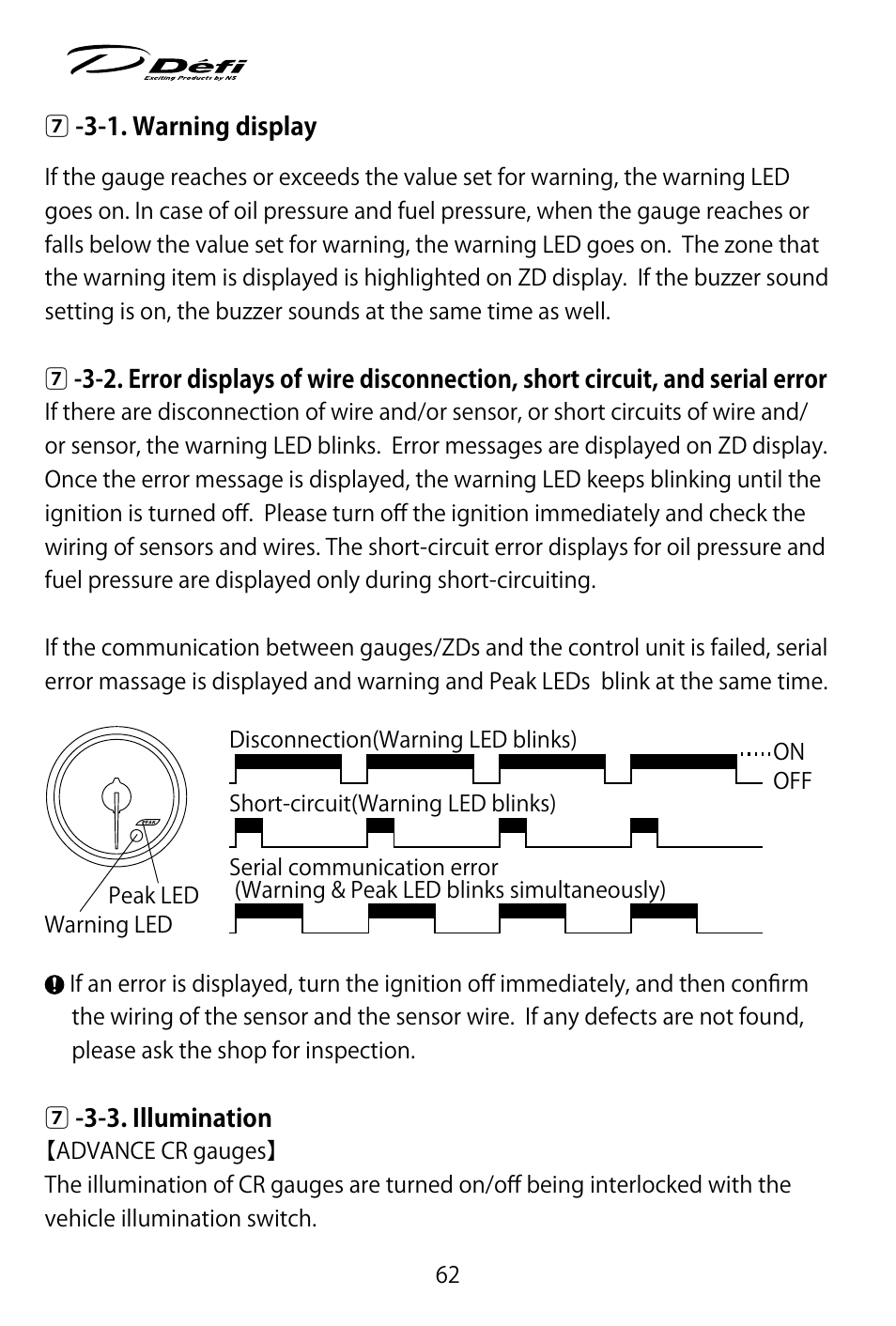 Defi ADVANCE Control Unit (DF07703 Manufactured in and before January, 2012) User Manual | Page 24 / 46