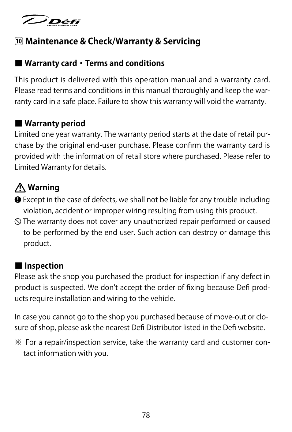 Defi ADVANCE Control Unit (DF07703 Manufactured in and before January, 2012) User Manual | Page 40 / 46