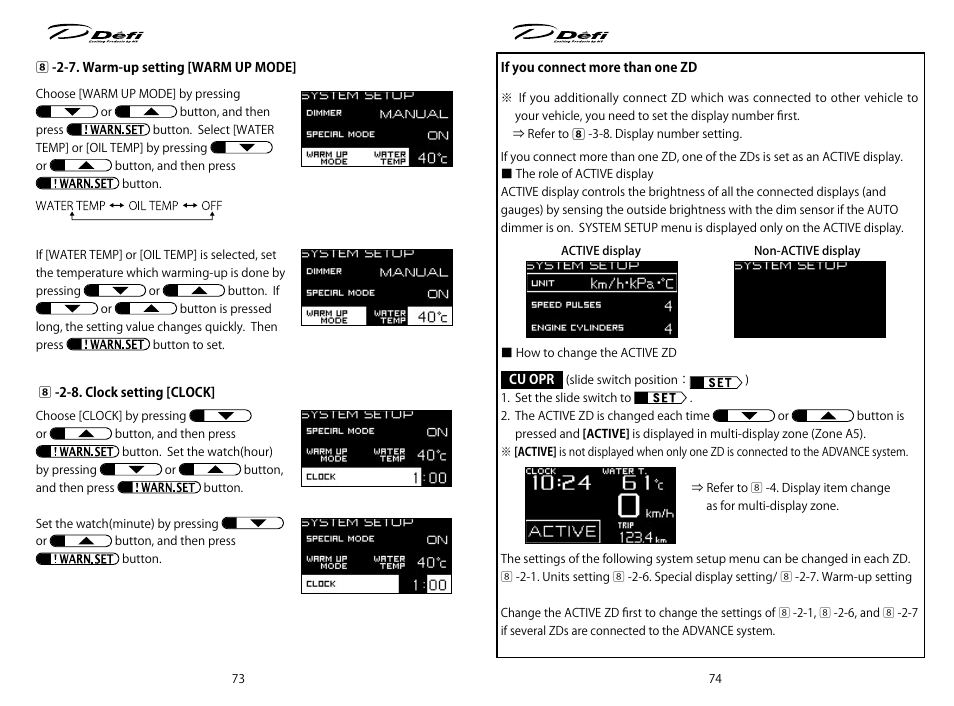 Defi ADVANCE ZD User Manual | Page 13 / 31