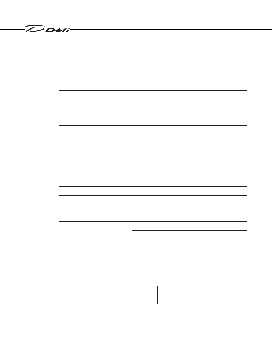 4．specification | Defi Link Meter User Manual | Page 14 / 57