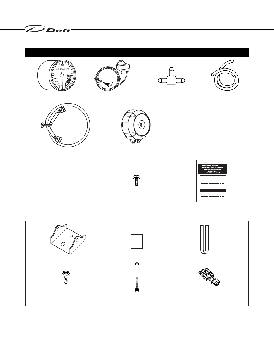 Turbo（115mm, White 3pins | Defi Link Meter User Manual | Page 16 / 57