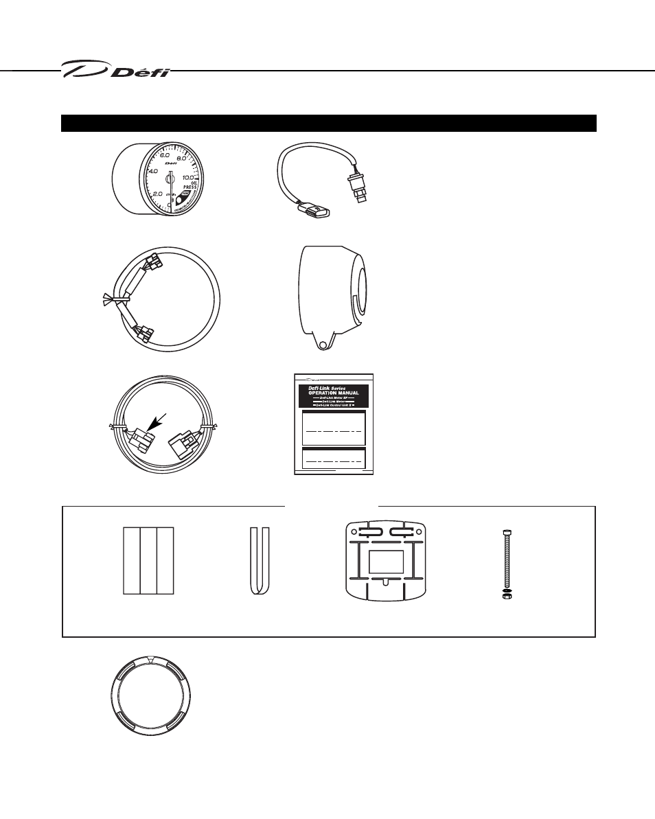 Oil press.（52mm & 60mm, Black 3pins | Defi Link Meter User Manual | Page 17 / 57