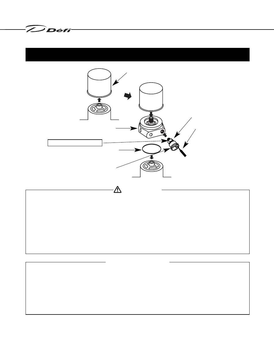 Confirmation warning, Oil press | Defi Link Meter User Manual | Page 29 / 57