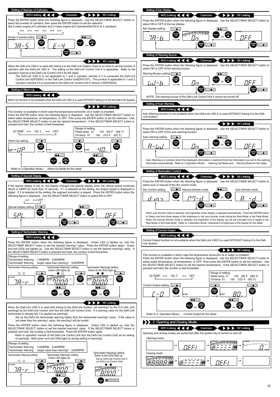 Defi Link VSD X User Manual | Page 5 / 6