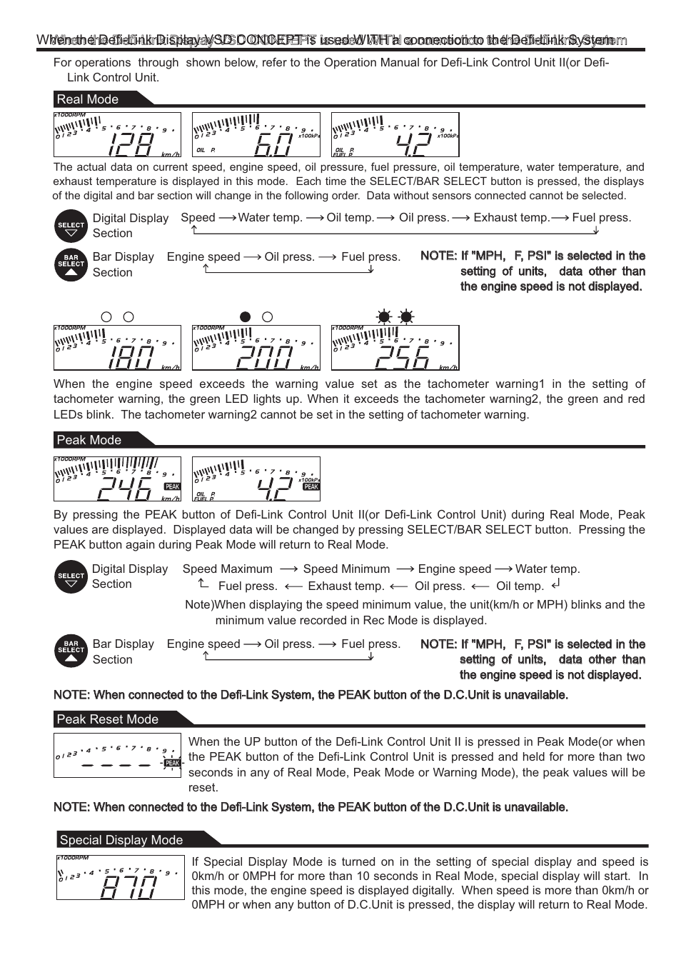 Defi Link VSD Concept User Manual | Page 13 / 16