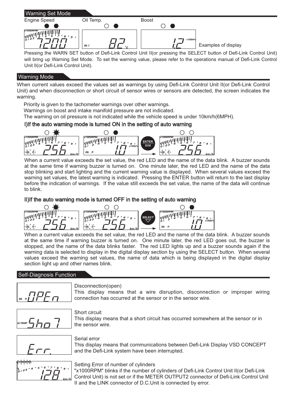 Defi Link VSD Concept User Manual | Page 14 / 16