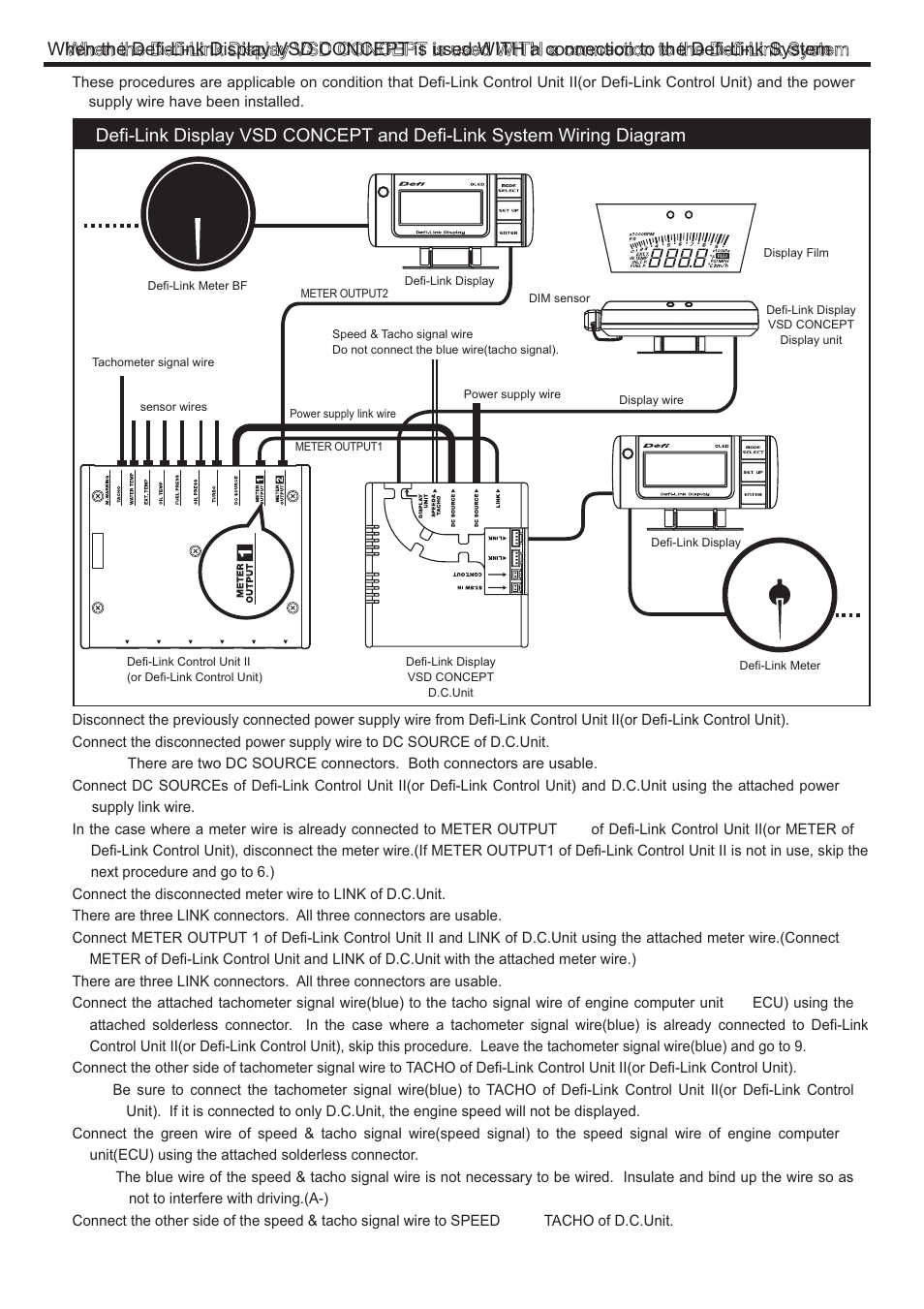 Defi Link VSD Concept User Manual | Page 4 / 16