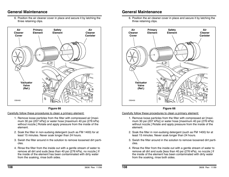 General maintenance | SkyTrak 3606 Operation Manual User Manual | Page 110 / 168