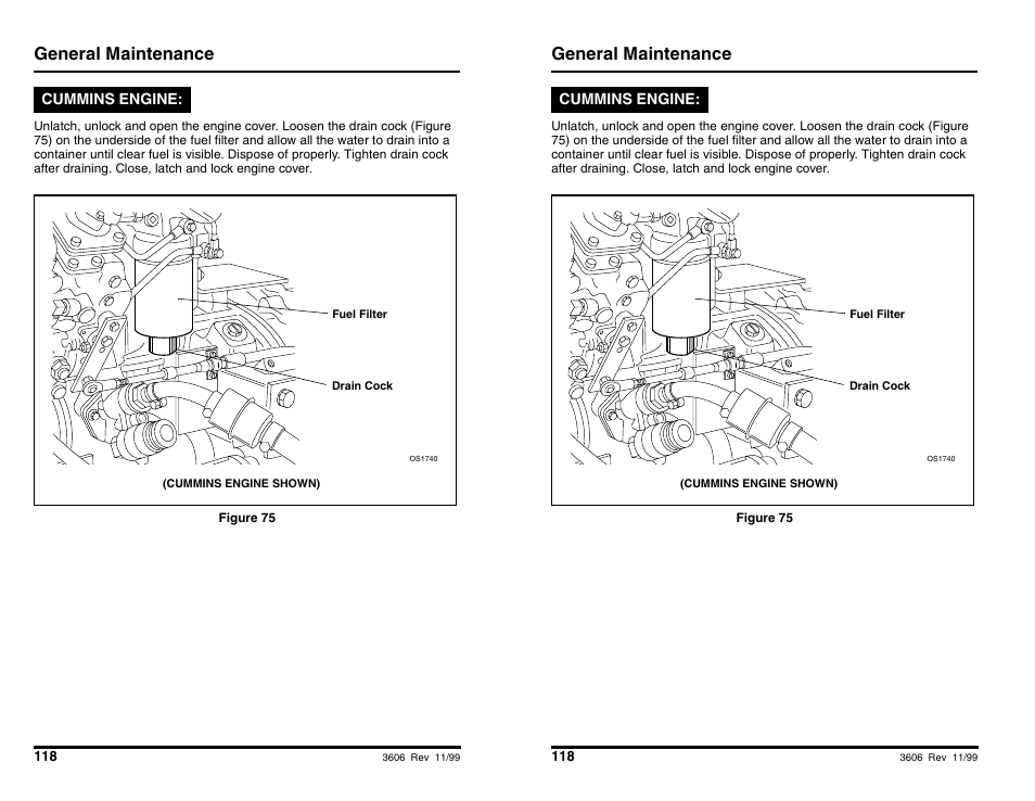 General maintenance | SkyTrak 3606 Operation Manual User Manual | Page 120 / 168