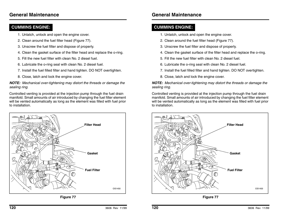 General maintenance | SkyTrak 3606 Operation Manual User Manual | Page 122 / 168