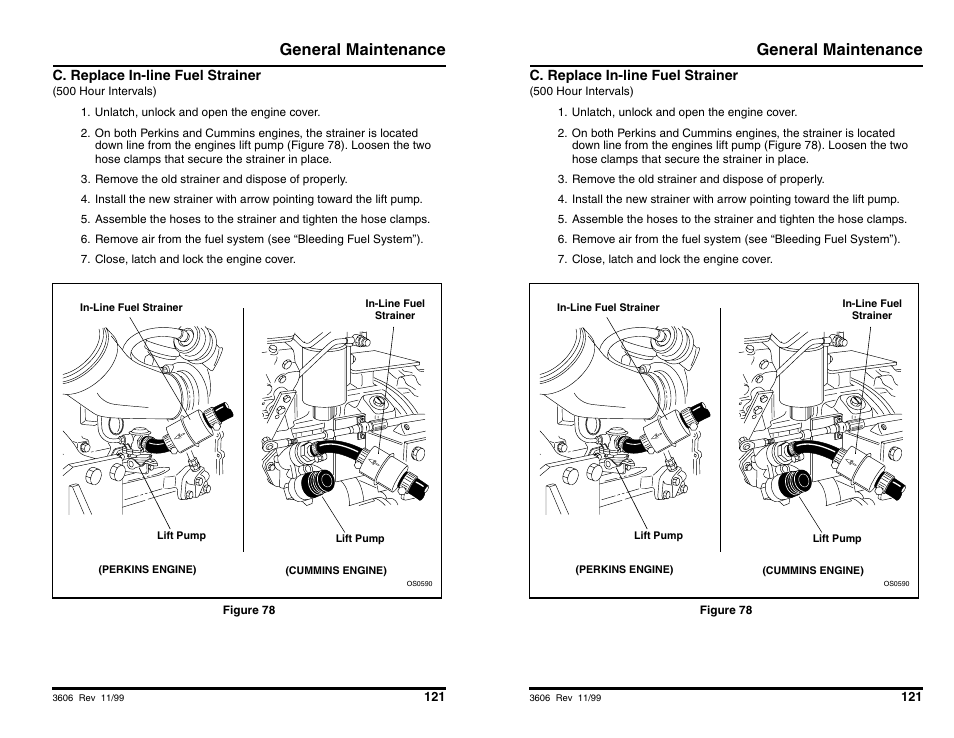 General maintenance | SkyTrak 3606 Operation Manual User Manual | Page 123 / 168