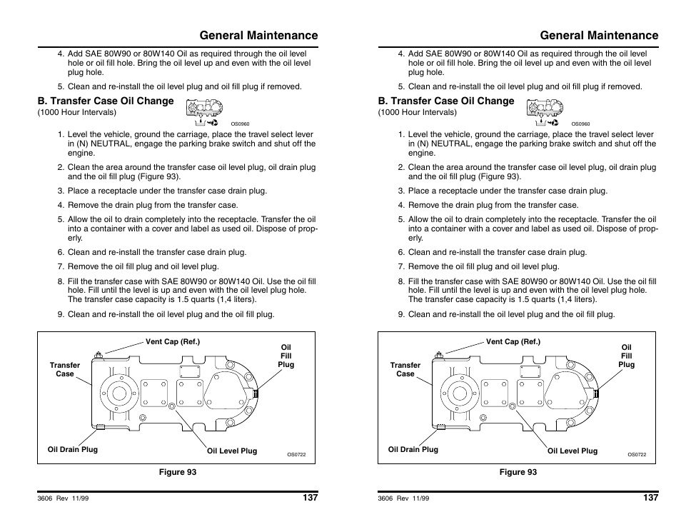 General maintenance | SkyTrak 3606 Operation Manual User Manual | Page 139 / 168