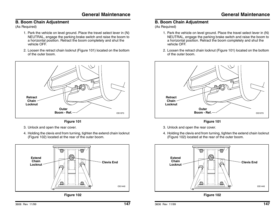 General maintenance | SkyTrak 3606 Operation Manual User Manual | Page 149 / 168