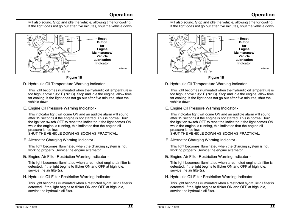 Operation | SkyTrak 3606 Operation Manual User Manual | Page 37 / 168