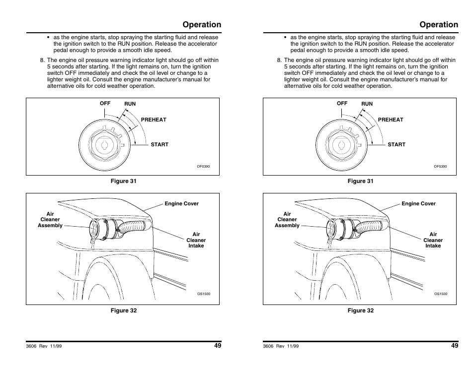Operation | SkyTrak 3606 Operation Manual User Manual | Page 51 / 168