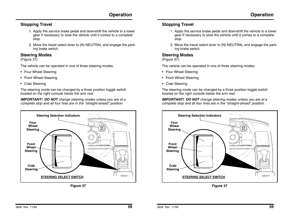 Operation | SkyTrak 3606 Operation Manual User Manual | Page 61 / 168