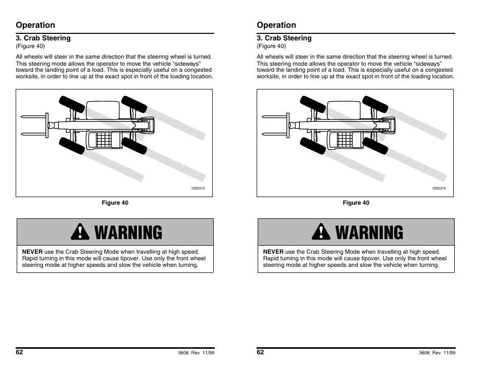 Warning | SkyTrak 3606 Operation Manual User Manual | Page 64 / 168