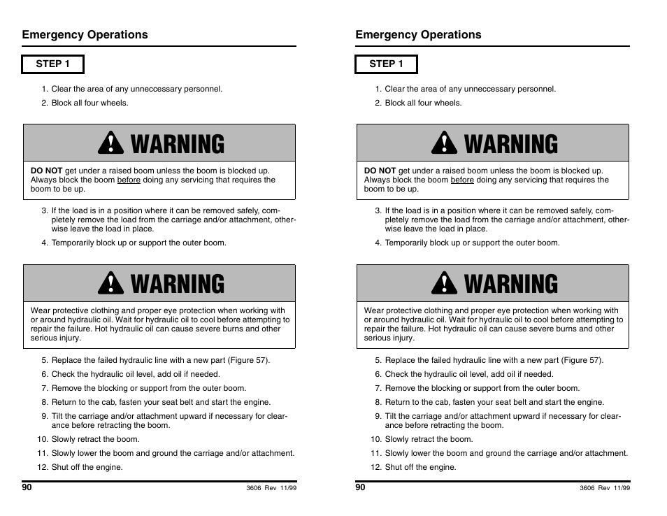 Warning | SkyTrak 3606 Operation Manual User Manual | Page 92 / 168