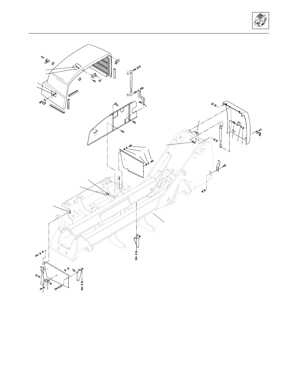 Fig. 4–37, 1, fig. 4–37, 1, fig. 4–37) | Cab, covers and mirrors | SkyTrak 3606 Service Manual User Manual | Page 109 / 412