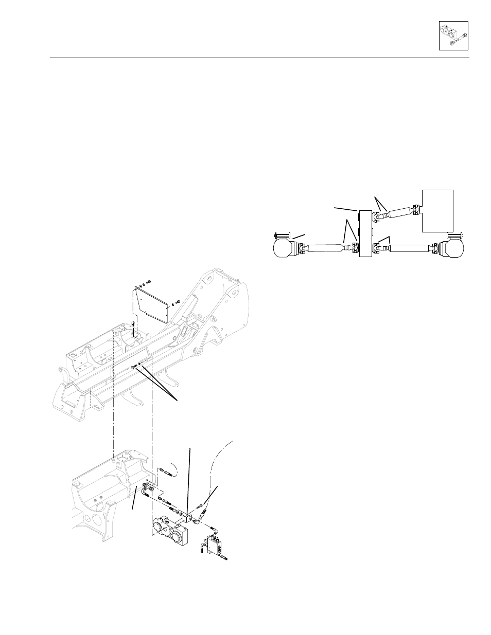 Transfer case maintenance, Transfer case removal, Internal transfer case repair | SkyTrak 3606 Service Manual User Manual | Page 129 / 412