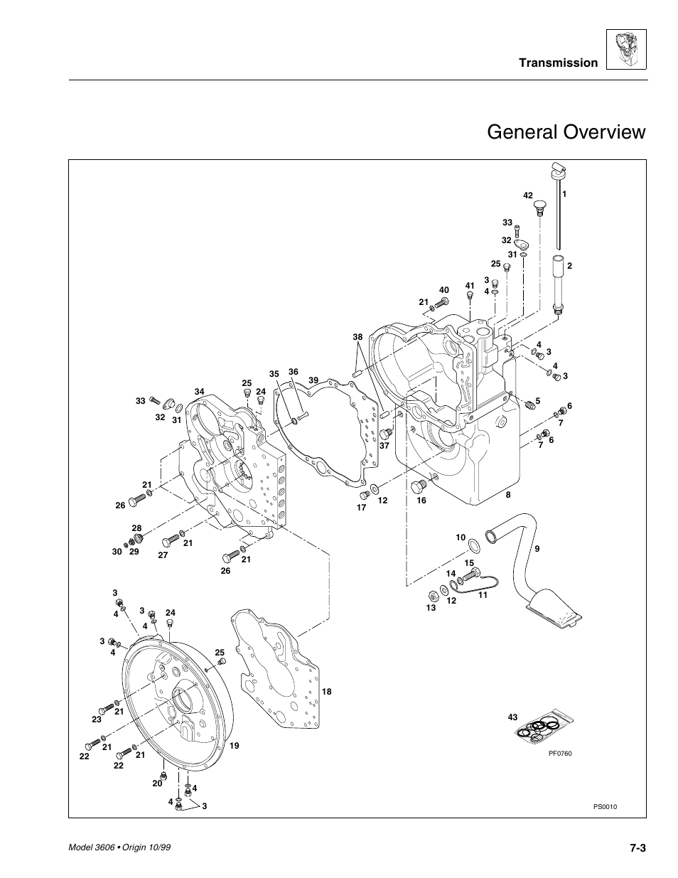 General overview, Transmission | SkyTrak 3606 Service Manual User Manual | Page 137 / 412