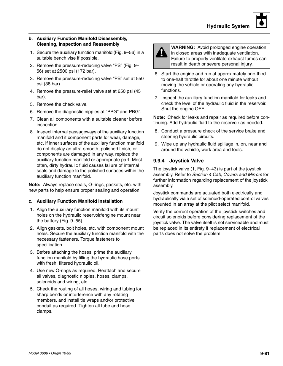 SkyTrak 3606 Service Manual User Manual | Page 275 / 412