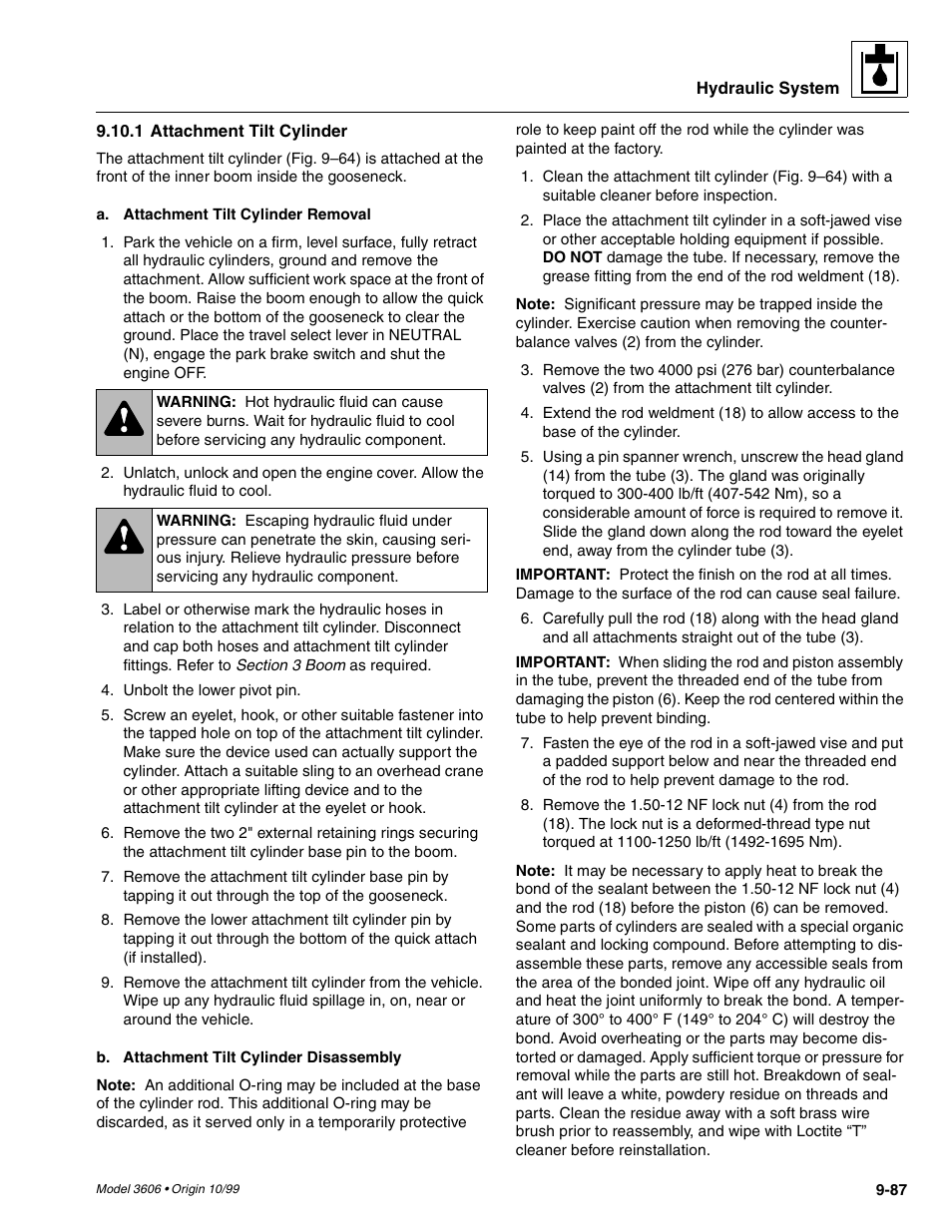 SkyTrak 3606 Service Manual User Manual | Page 281 / 412