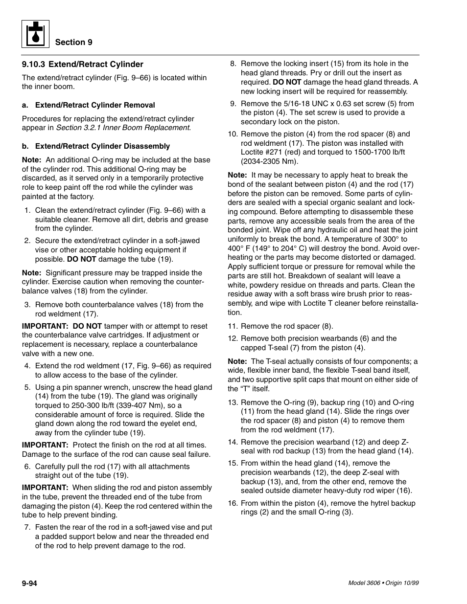 SkyTrak 3606 Service Manual User Manual | Page 288 / 412