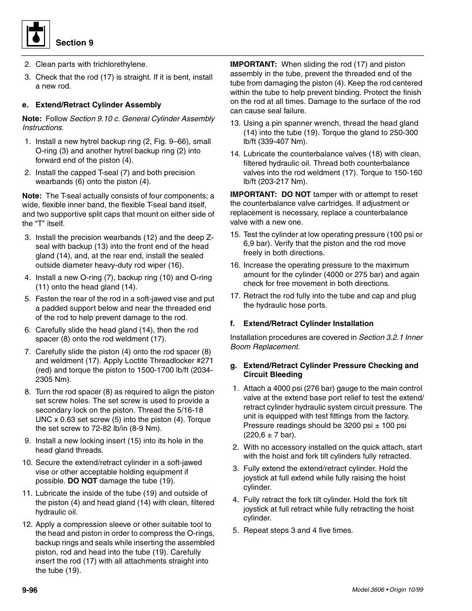 SkyTrak 3606 Service Manual User Manual | Page 290 / 412