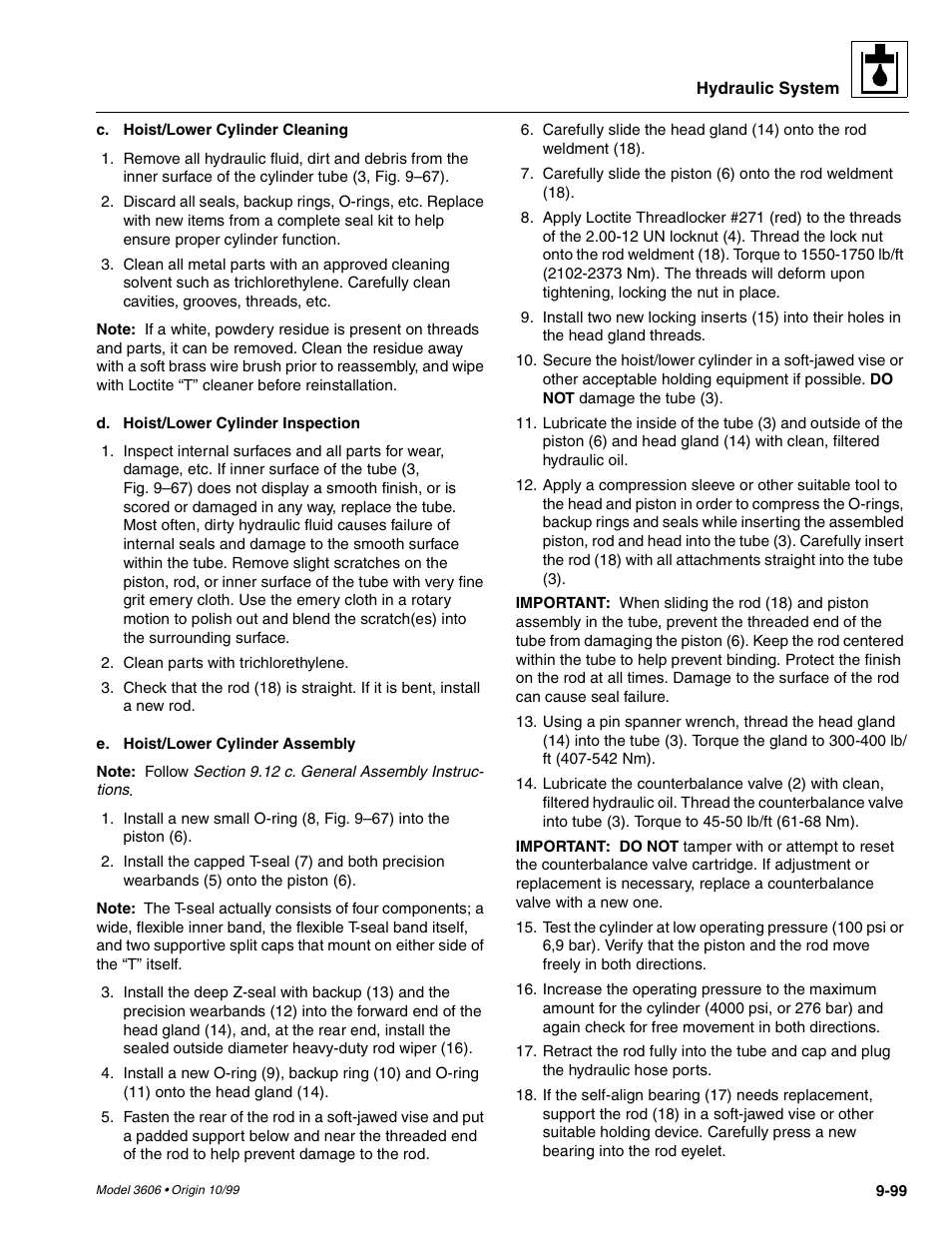 SkyTrak 3606 Service Manual User Manual | Page 293 / 412