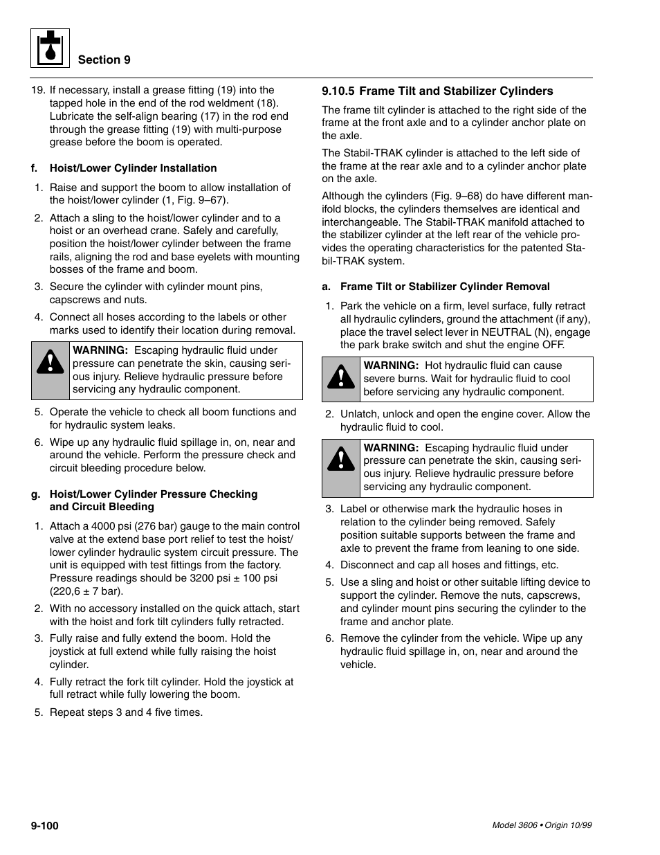SkyTrak 3606 Service Manual User Manual | Page 294 / 412