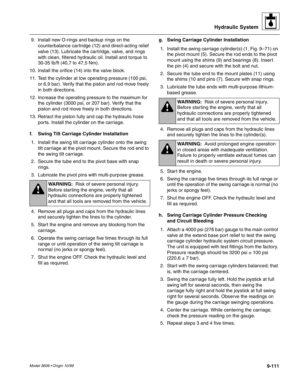 SkyTrak 3606 Service Manual User Manual | Page 305 / 412