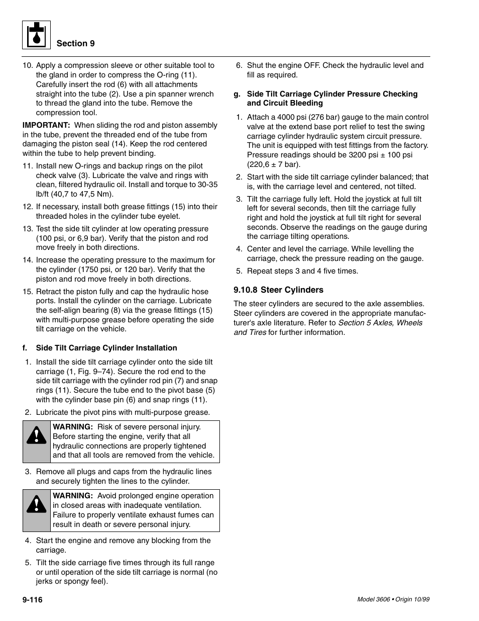SkyTrak 3606 Service Manual User Manual | Page 310 / 412