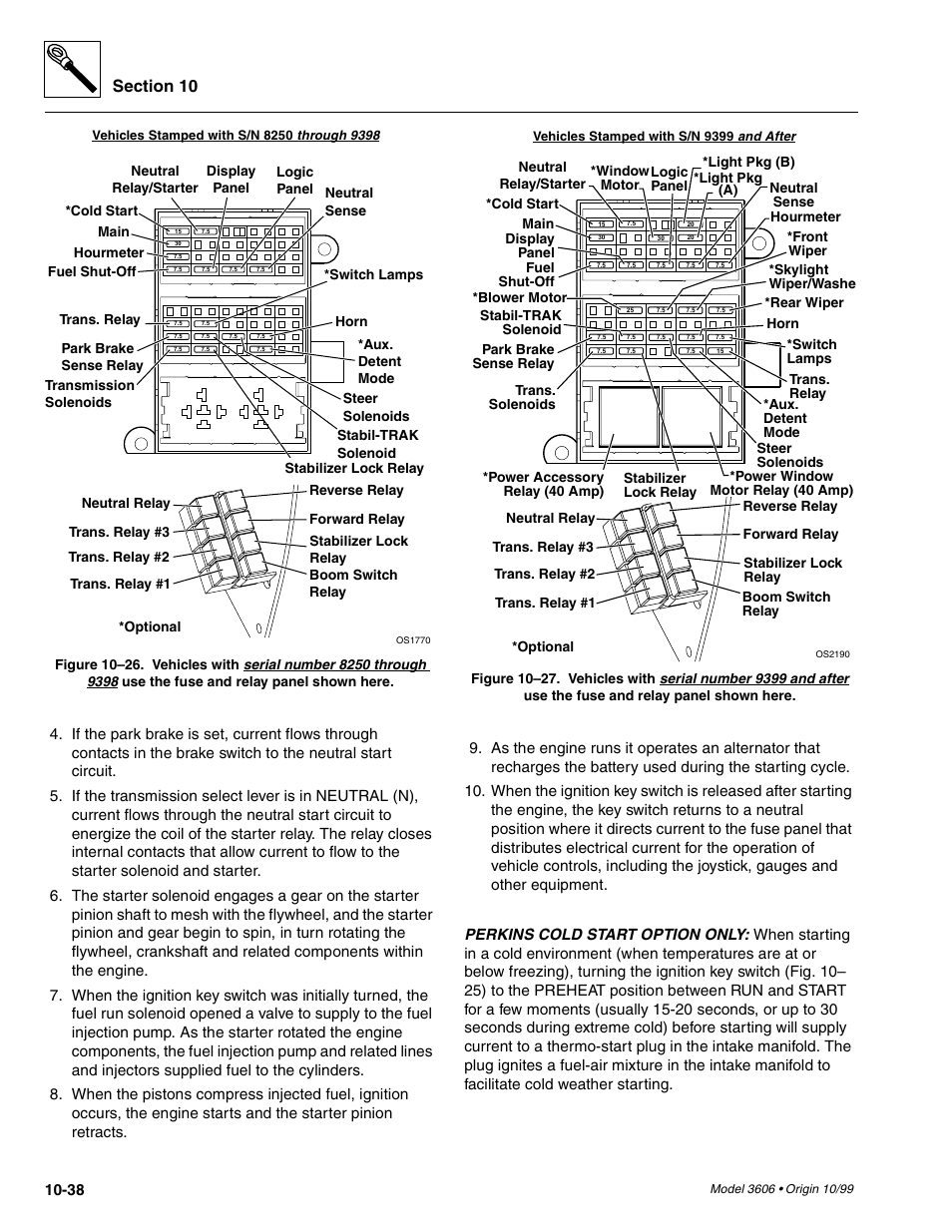 Fig. 10– 26, Nd fig. 10– 2, In fig. 10– 26. v | N fig. 10– 27 | SkyTrak 3606 Service Manual User Manual | Page 356 / 412