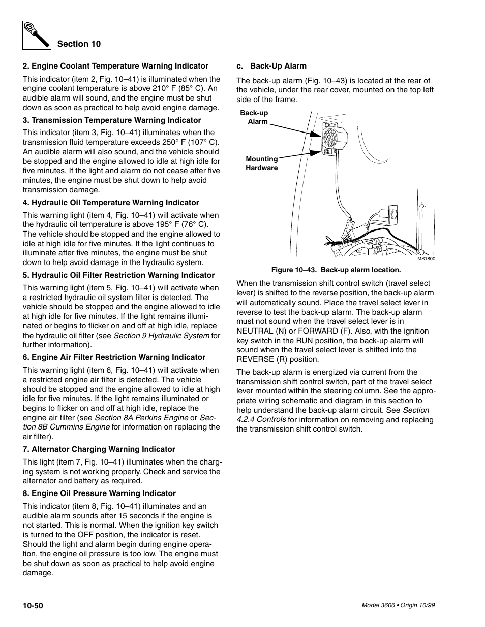 SkyTrak 3606 Service Manual User Manual | Page 368 / 412