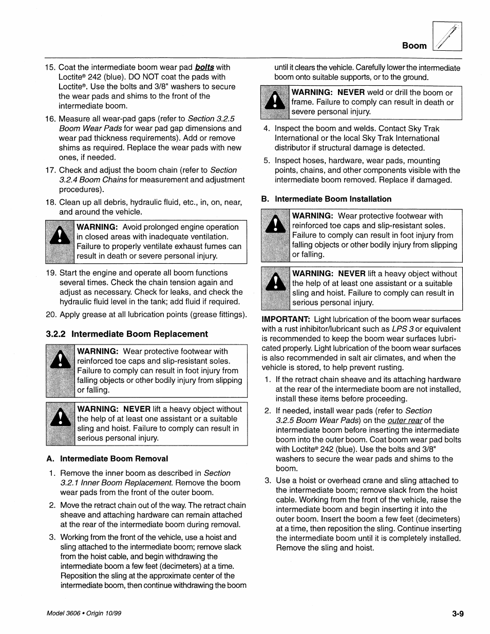SkyTrak 3606 Service Manual User Manual | Page 69 / 412
