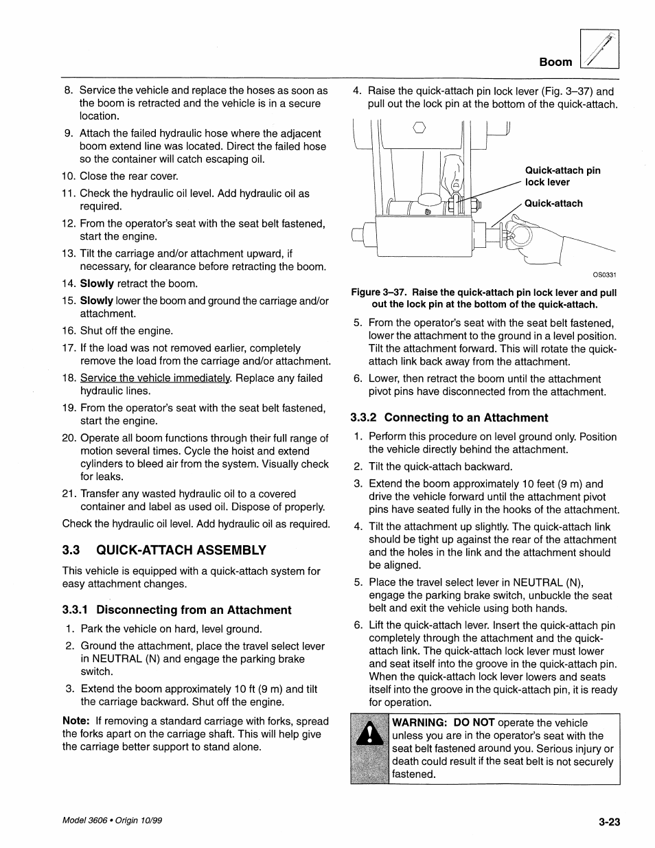 SkyTrak 3606 Service Manual User Manual | Page 83 / 412