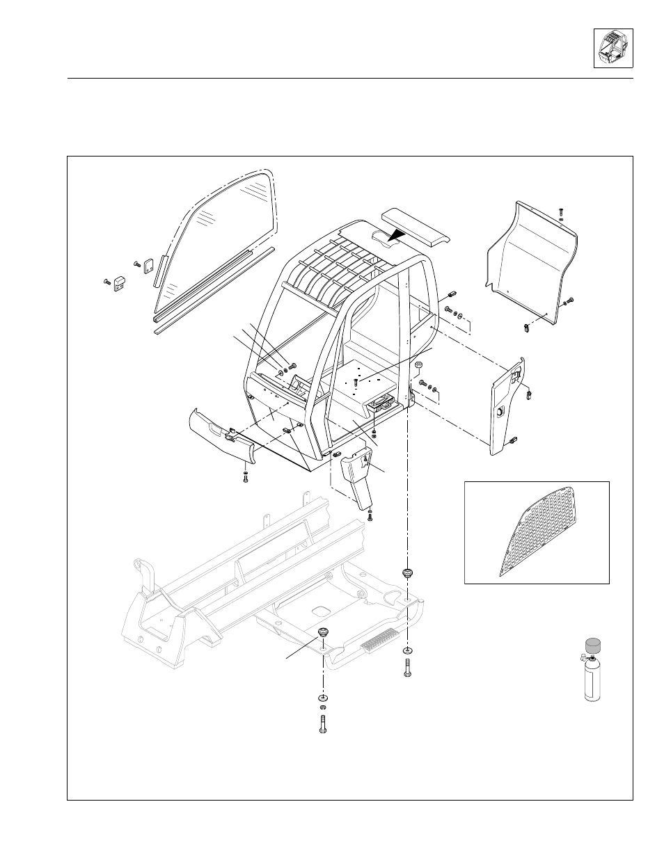 General overview, Cab, covers and mirrors | SkyTrak 3606 Service Manual User Manual | Page 89 / 412