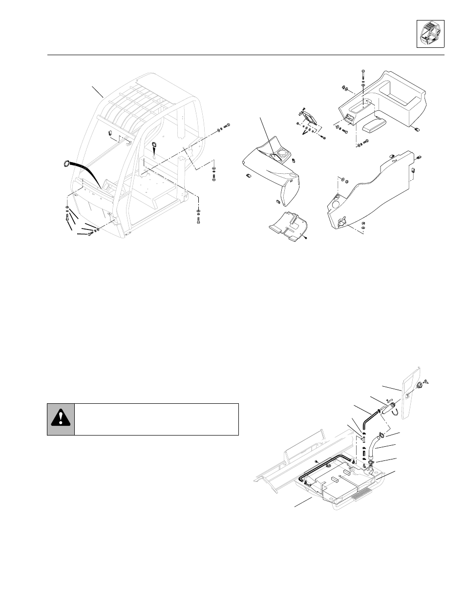 Fig. 4–3, H (1, fig. 4–3), N (19) | Cab, covers and mirrors | SkyTrak 3606 Service Manual User Manual | Page 91 / 412